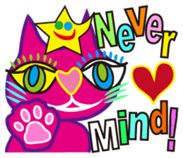 SHOCKING PINKiee the Cat <English Ver.3> sticker #7227310