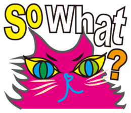 SHOCKING PINKiee the Cat <English Ver.3> sticker #7227312