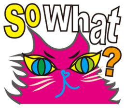 SHOCKING PINKiee the Cat <English Ver.3> sticker #7227312