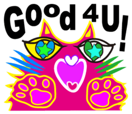 SHOCKING PINKiee the Cat <English Ver.3> sticker #7227318