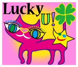 SHOCKING PINKiee the Cat <English Ver.3> sticker #7227319