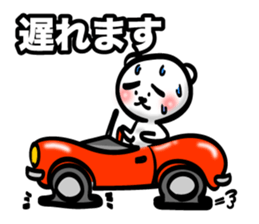 Bear of Eyebrows 3 sticker #7227384