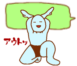 Balloon and blue man sticker #7227484