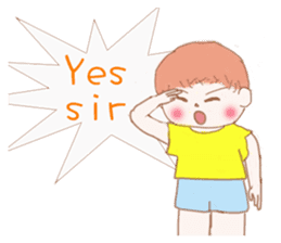 Healing boy sticker #7227507