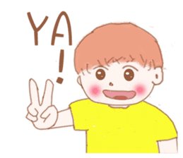 Healing boy sticker #7227513