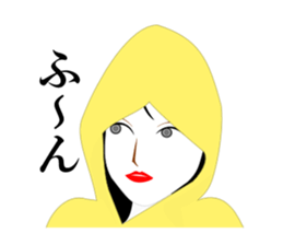 Girl in A Raincoat 3 sticker #7227782