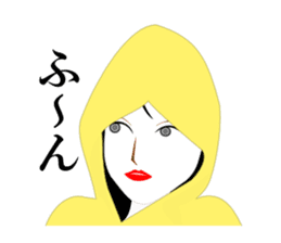 Girl in A Raincoat 3 sticker #7227782