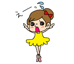 CUTIE BALLERINA's daily life. sticker #7228463