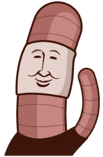 Earthworm person sticker #7229143