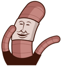 Earthworm person sticker #7229145