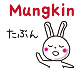 Indonesian rabbit sticker #7229525