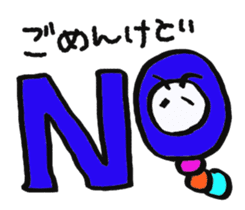 Daily life of a green caterpillar.Kansai sticker #7229889