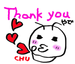 Daily life of a green caterpillar.Kansai sticker #7229898