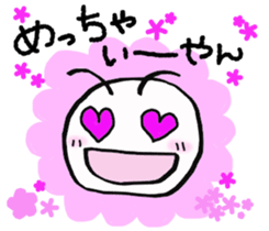 Daily life of a green caterpillar.Kansai sticker #7229915