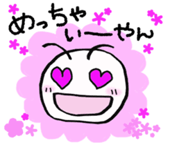 Daily life of a green caterpillar.Kansai sticker #7229915