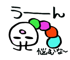 Daily life of a green caterpillar.Kansai sticker #7229922