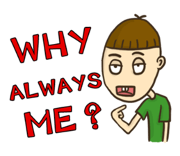 Yearn man (EN) sticker #7230393