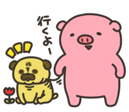Anko-Chan of the pig3 sticker #7230687