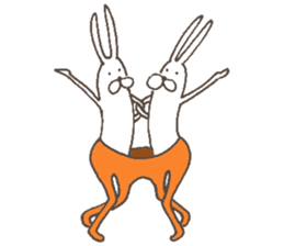 The rabbit in tights part4 sticker #7230888