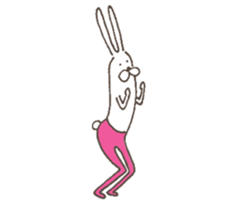 The rabbit in tights part4 sticker #7230894