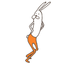 The rabbit in tights part4 sticker #7230897