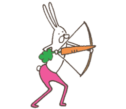 The rabbit in tights part4 sticker #7230898