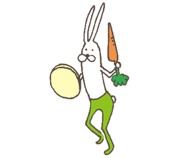 The rabbit in tights part4 sticker #7230899