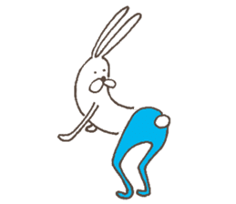 The rabbit in tights part4 sticker #7230914