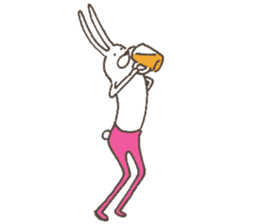 The rabbit in tights part4 sticker #7230920