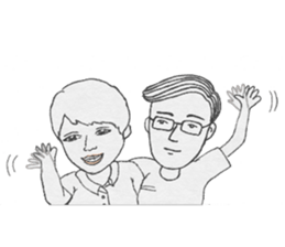 The short and fat civil servant sticker #7231004