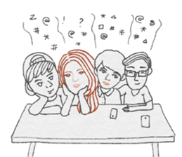 The short and fat civil servant sticker #7231005