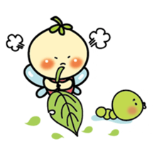 baby butterfly 'momo' sticker #7231775