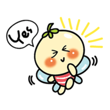 baby butterfly 'momo' sticker #7231795