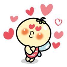 baby butterfly 'momo' sticker #7231798