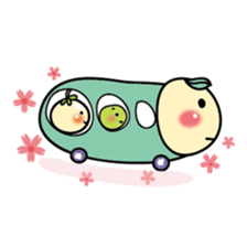 baby butterfly 'momo' sticker #7231799