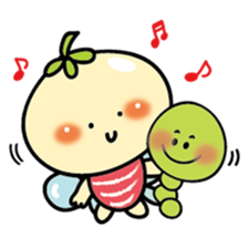 baby butterfly 'momo' sticker #7231803