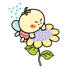 baby butterfly 'momo' sticker #7231805