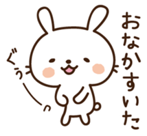 Cute selfish rabbit sticker #7232499