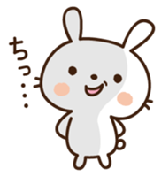 Cute selfish rabbit sticker #7232503