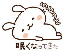 Cute selfish rabbit sticker #7232507
