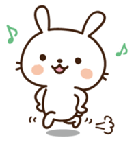 Cute selfish rabbit sticker #7232524