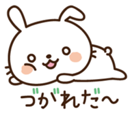 Cute selfish rabbit sticker #7232525