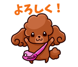 Story of seven colors Toy Poodle sticker #7232736