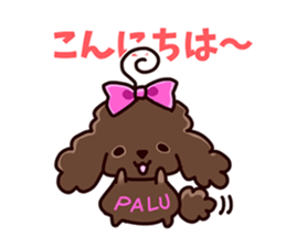 Story of seven colors Toy Poodle sticker #7232742