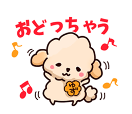 Story of seven colors Toy Poodle sticker #7232763