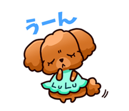 Story of seven colors Toy Poodle sticker #7232764