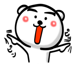 Bear of Eyebrows 0 sticker #7233013