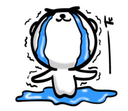 Bear of Eyebrows 0 sticker #7233018