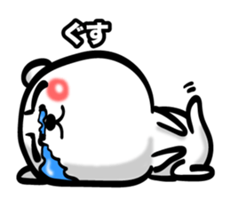 Bear of Eyebrows 0 sticker #7233019