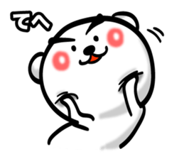 Bear of Eyebrows 0 sticker #7233024